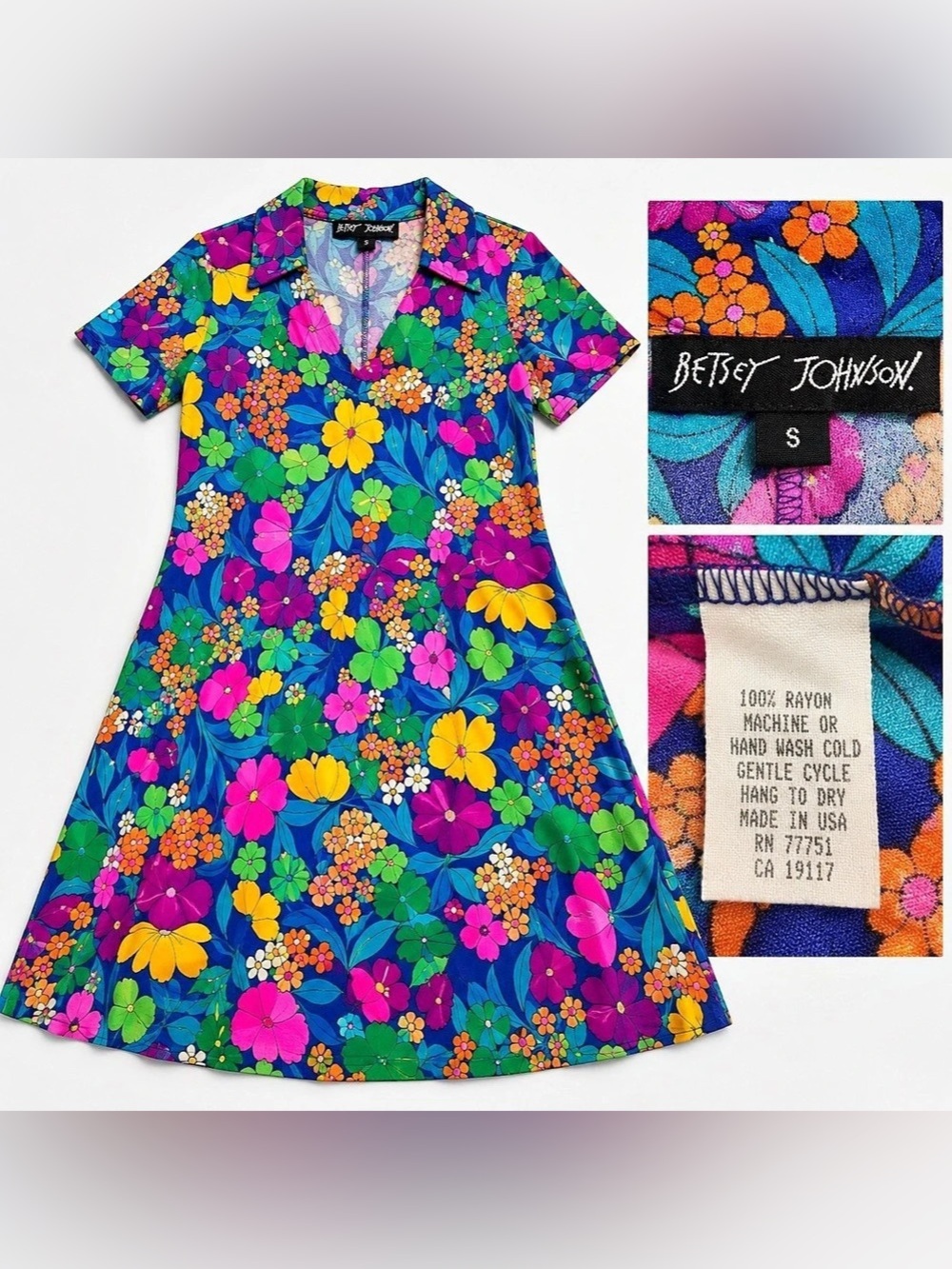 Betsey Johnson vintage Floral Mini Dress